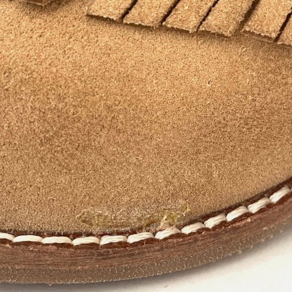 NEW! ANTELOPE DABNEY MULES SUEDE FRINGE BOOTS TAN TAUPE SHOES WOMENS 40 9 9.5 - Picture 16 of 16